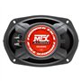 Coaxiaux 2 voies - MTX AUDIO - 16x23cm (6x9) - 4O - 100Wrms - Bobine Ø30mm en TIL - Tweeter néodyme Ø25mm dôme soie