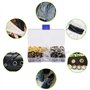 140 pièces/boîte de 8 mm de Diamètre Intérieur en Laiton Metal Ensembles Oeillets Kit d'Outils à Oeillets Eyelettes de Grommets 
