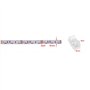 Amefil Connecteur pour barre lumineuse LED Set 4pin 8mm waterproof cable fitting 4pinRGB colour light with cable extension 22AWG