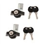2pcs Verrouillage à Clé pour Porte Armoir à Outils Électrique