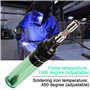 Souder au gaz sans fil butane chalumeau à gaz Souder le fer à souder pistolet stylo de soudage 1300(Vert)