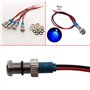 CESFONJER 5 Pcs Bleue 12V 6mm Tableau De Bord LED Indicateur D'Avertissement Lampe Témoin Lumineux, Approprié aux voitures, aux 