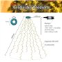 2M 280 LED Guirlande Lumineuse Arbre Noel avec Anneau et 8 Modes Lumineux