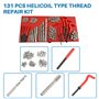Dixhills Helicoil Kit de réparation de filetage 131 pièces pour M5 M6 M8 M10 M12