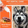 Brosse à Dents Et Dentifrice Pour Chien -Dentifrice à l'Arôme De Bœuf 75g, Brosse à Doigts Et Brosse à Dents à Poils Souples - S