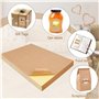 Papier Autocollant Kraft A4,30 A4 de papier kraft imprimable et Autocollant Feuilles Papier Kraft Imprimable pour Étiquettes Fai