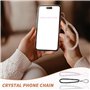 Cordons Courts pour Téléphone Portable,3 Pcs Charme de Téléphone Lanière de Téléphone en Perles Lanière de Perles Chaîne Anti-Pe