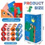 Tatxmalv 24 Pièces Dinosaure Coloré Sacs Cadeaux, 24x13x8 cm Sac Cadeau Petit Format, Sachet Bonbons Anniversaire Colorés avec 3