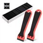 2 Grattoirs en Plastique avec 100 Lames – Spatule Raclette avec Manche Long