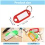 50 Pièces Porte-Clé Étiquette – Porte-Clé avec Étiquettes – Porte-Clé avec 10 Couleurs – Porte-Clé Voiture – Étiquettes à Bagage