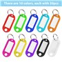 50 Pièces Porte-Clé Étiquette – Porte-Clé avec Étiquettes – Porte-Clé avec 10 Couleurs – Porte-Clé Voiture – Étiquettes à Bagage