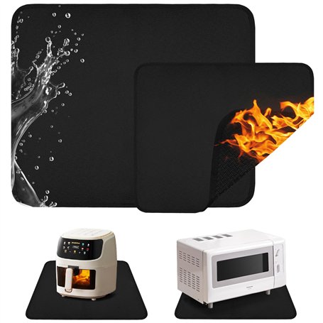 2 Pièces Tapis de Protection Anti Feu