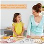 JOSPL 12Pièces Ravioli Maker Machine à boulettes Maker Moule à Ravioli Acier Inoxydable Emporte-pièce Ravioli gâteau Biscuit Coo