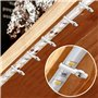 LBING 100 LED Lighting Clips de supports de fixation pour Bande Lumineuse Supports de Fixation Clips LED Strip 10mm Wide Waterpr