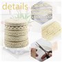 6 Rouleau Rouleaux Ruban Dentelle 30 m Vintage Ruban Dentelle Coton Décoratif Tissu Dentelle au Mètre pour Mariage Décoration Br