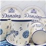 Doyomtoy Vaisselle de fête Dancing Queen,61Pcs Décorations pour la fête de la Reine de la Danse-Assiettes de danse Gobelets en p
