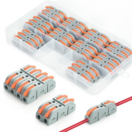 34 Pièces Connecteurs Electriques Rapide avec Levier