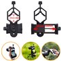 TRAMILY Adaptateur universel pour téléphone portable – Compatible avec jumelles monoculaires télescope et microscope, s'adapte à
