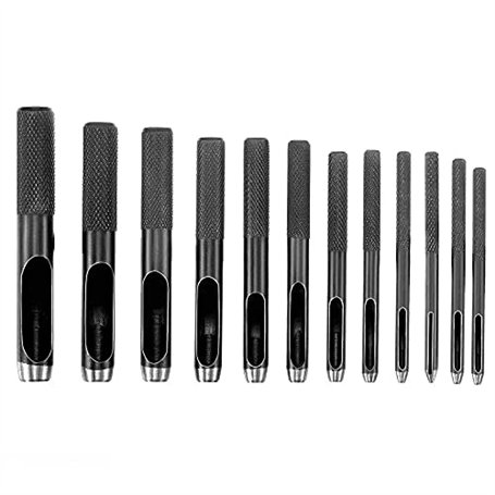 CENPEK 12PCS Perforatrice en Cuir - Perforatrice Ronde en Cuir pour Artisanat en Cuir