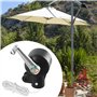 Accessoires De Parasol De Terrasse, Accessoire De Parasol Déporté, 42 Mm Remplacement De La Manivelle du Parapluie, Manivelle po
