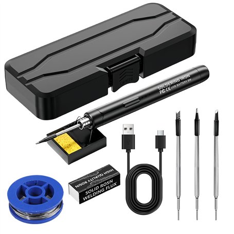 Kit de fer à souder sans fil USB avec écran LCD