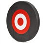 ANCLLO Cible de flèche Ronde en EVA, Cible de flèche de tir à l'arc Portable pour Les Jeunes pour la Pratique du tir Noir