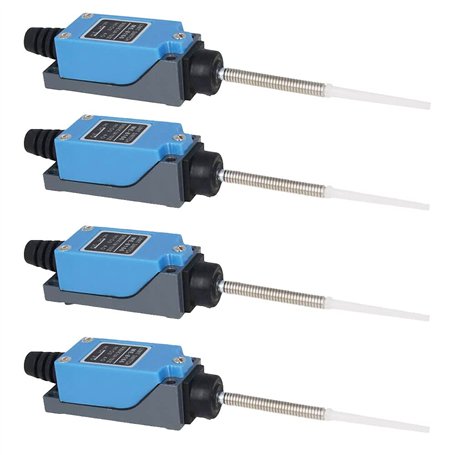 ANCLLO Antrader ME-8166 Lot de 4 interrupteurs de fin de course rotatifs en plastique NC-NO pour CNC fraiseuse laser plasma