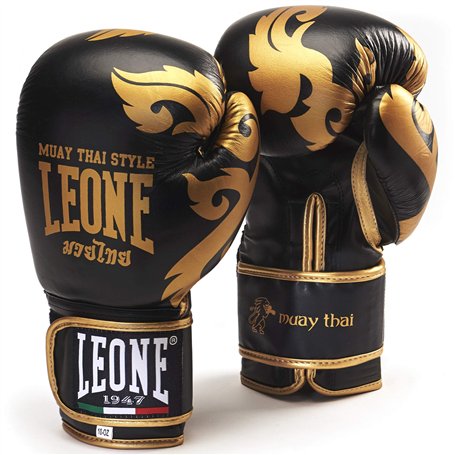 LEONE 1947 GN031 MUAY THAI Gants Boxe - noir - 10 oz