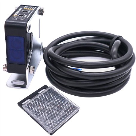 Taiss/Capteur de faisceau photoélectrique mural intérieur 12-240VDC 24-240VAC Capteur photoélectrique rétroréfléchissant Commuta