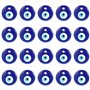UTMACH 20 Pcs 3cm Nazar Boncuk Perles Verre Mauvais Oeil Bleu Plat Evil Eye Perle Mauvais œil Turc Nazar Boncugu pour Collier Bi