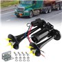 Klaxon de camion 12 V - Double tube - Super fort - Klaxon de voiture - Klaxon LWK - Avec compresseur - Kit klaxon à air comprimé