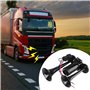 Klaxon de camion 12 V - Double tube - Super fort - Klaxon de voiture - Klaxon LWK - Avec compresseur - Kit klaxon à air comprimé