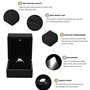 Salmue Boîte-cadeau de bijoux avec lumière LED, collier Bracelet bagues pendentif étui de rangement pour proposition de mariage 