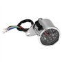 Indicateur de vitesse, jauge de compteur kilométrique 65 mm pour moto à cadran noir avec f e indicatrice compteur moto+compteur 
