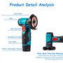 Mini Meuleuse D'Angle Sans Fil 19500rpm 12V Professional Disqueuse Sans Fil mit 2 x 2500mAh Batterien,Mini Akku Winkelschleifer 