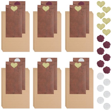 50 Pcs Papiers à Lettres