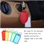 integrity.1 50pcs Etiquette d'identification de Porte-cles en Plastique Couleur variee Porte Étiquettes Cle à Bagages en Plastiq