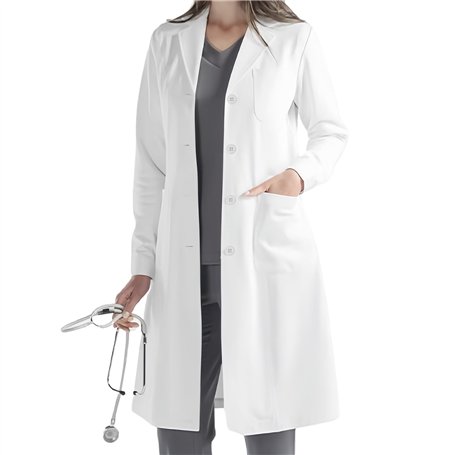 WANDGU Blouse de Laboratoire Blanche pour Hommes Femmes : Blouse de Laboratoire