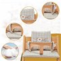 LEKEFETO Coussin d'assise pour chaise haute Stokke Tripp Trapp : ensemble de coussins de chaise haute antidérapants, revêtement