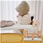 LEKEFETO Coussin d'assise pour chaise haute Stokke Tripp Trapp : ensemble de coussins de chaise haute antidérapants, revêtement