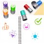 Lot de 5 tampons auto-encreurs pour enseignants, encouragement des enfants, évaluation des enseignants, récompense de motivation