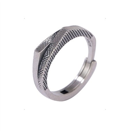 KONFEN Bague Ajustable Homme Femme