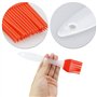 Lot de 4 pinceaux à pâtisserie en silicone résistants à la chaleur, adaptés pour les barbecues, les pâtisseries, les mélanges al