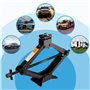NVIYAM Cric Voiture 2T Universel à Ciseaux avec Clé à Cliquet et Clé pour Écrous - Portatif De Levage pour Voitures SUV MPV