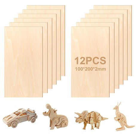 NVIYAM Lot de 12 Contreplaqué