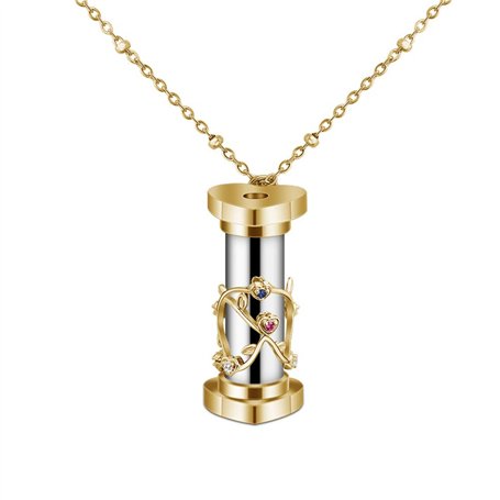 Ooscy Collier avec pendentif kaléidoscope en argent sterling 925 avec 26 lettres de l'alphabet personnalisées