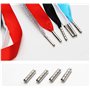 JIHUOO 100 Pièces Multicolore Bouts en Métal de Lacet pour Chaussures Pointe de Lacet
