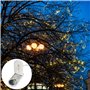 Firschoie 12 Pièces Guirlande Lumineuse à Pile, Guirlande LED 2.2 M Fil de cuivre étanche, Guirlande lumineuse blanc chaud, pour