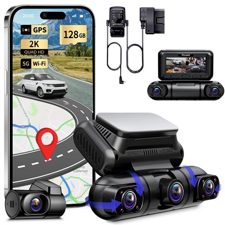 Rhorawill 4-Canaux Dashcam
