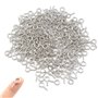 Epingles à œillet Filetées à vis,300 Pièces Épingles à œil à Crochets Oeillets Filetage Boulon à Oeil Crochet à Visser Crochet à